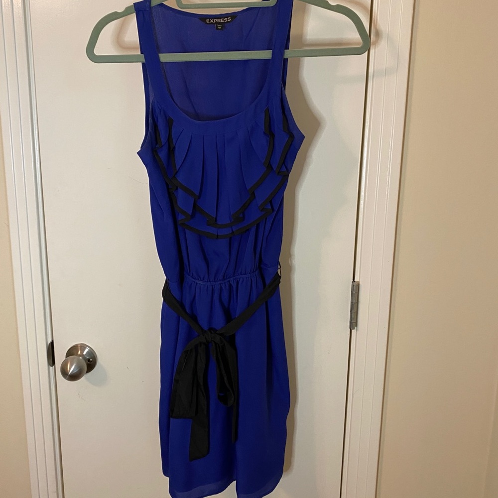 Express blue mid thigh dress size xs